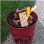 Grillrost.com Das Original Coupe à feu en acier massif avec crochets de suspension en acier inoxydable - Compatible avec tous le