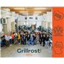 Grillrost.com Das Original Coupe à feu en acier massif avec crochets de suspension en acier inoxydable - Compatible avec tous le