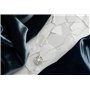 SOFIA MILANI - Collier pour Femme en Argent 925 - avec Pierre de Zircon - avec Pendentif en Forme de Boussole et Carte du Monde 