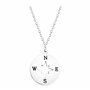 Sofia Milani - Collier pour Femme en Argent 925 - avec Pendentif en Forme de Boussole - N0431