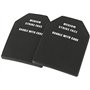 LOBOLOKO Lot de 2 plaques factices SAPI en plastique rigide pour gilets et supports de plaques