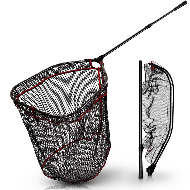 Paradox Fishing Épuisette caoutchoutée 1,7 m I Épuisette de pêche pour brochet, sandre, épuisette caoutchoutée