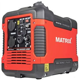Matrix essence groupe électrogène inverter avec USB 230V 12V léger portable mode éco PG 2000i-USB | 4 temps | 59 dB(A) | 24kg