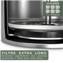 WALDWERK Cafetière à Piston (1L) - French Press en Acier Inoxydable à Double Paroi avec Poignée en Bois de Chêne - Cafetière Man