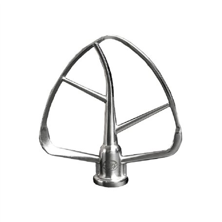 Kitty Professional Batteur plat en acier inoxydable « Taifun » pour robot de cuisine compatible avec les bols 4