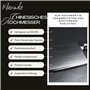 Marindo® Couteau de chef chinois acier inoxydable | longueur de lame 18cm | hachette de cuisine avec triple manche en bois rivet