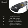 Marindo® Couteau de chef chinois acier inoxydable | longueur de lame 18cm | hachette de cuisine avec triple manche en bois rivet