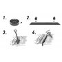 Replast Bordure de gazon, en plastique, 25 m, idéale pour le jardin (125 mm/4 mm)