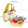 Bébé Poignet et Chaussettes Hochet Animaux Ensemble Jouets et Cadeau de Développement Sensoriel et Eveil pour Infantino Nouveau-