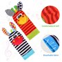 Bébé Poignet et Chaussettes Hochet Animaux Ensemble Jouets et Cadeau de Développement Sensoriel et Eveil pour Infantino Nouveau-
