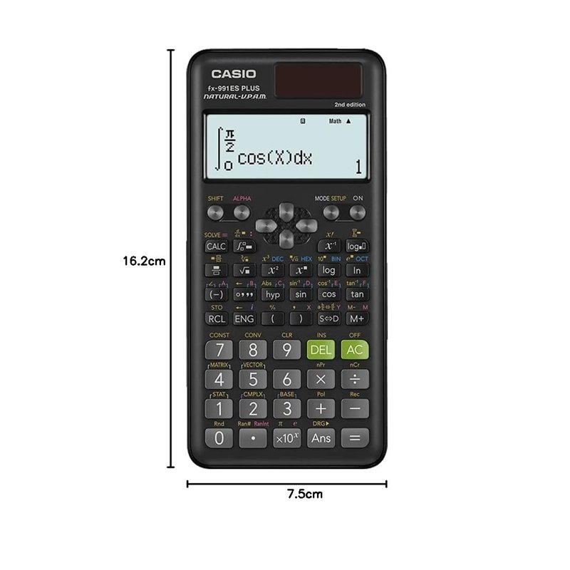 Image secondaire de Casio fx-991ES Plus 2 Calculatrice Scientifique avec 417 Fonctions et Affichage, Naturel