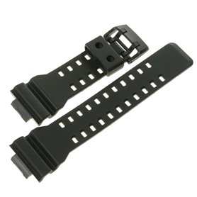 Casio 10536683 Genuine Factory Replacement Black Rubber Watch Band fits GA-700-1A GA-700-1B