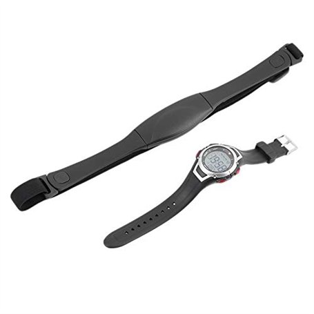 CamKpell 3 mètres étanche Moniteur de fréquence Cardiaque sans Fil Sangle de Poitrine Montre de Sport en Cours d'exécution Montr