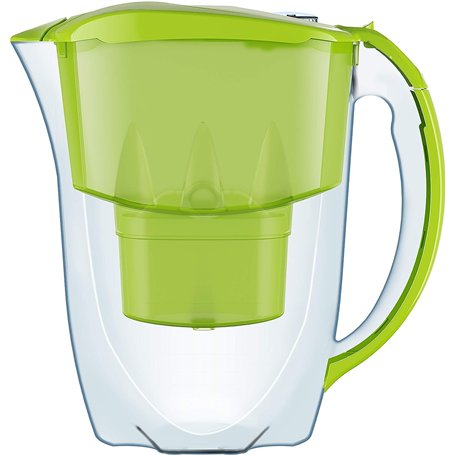 AQUAPHOR Filtre à Eau Jasper Vert Clair avec 1 Filtre MAXFOR+ I Réduit Le calcaire et Le Chlore I Carafe pour 2