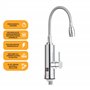 HOGART Robinet Électrique Сhauffe-Eau Instantané 230 V pour Cuisine, Jardin, Salle de bain, Caravane, Camping, 2 embouts, Robine