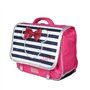 Bagtrotter Cartable 38 cm Phileas & Minnie Disney Rose et Marine - Le Plus Confortable des CARTABLES - Ergonomie/Confort/Sécurit