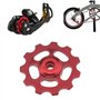 Create idea Roues Dérailleur Arrière 2pcs Rouge Scellé par Aluminium 11T Soutenant Jockey Roule Poulie