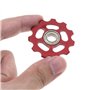 Create idea Roues Dérailleur Arrière 2pcs Rouge Scellé par Aluminium 11T Soutenant Jockey Roule Poulie