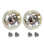 EMSea 2x Moteur RS550 Porte-balais de Charbon et 4x Balais de Charbon Compatible avec BOSCH Compatible avec MAKITA Compatible av