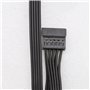 YINETTECH Adaptateur d'alimentation 6 Broches Mâle à 3X 15 Broches Femelle d'interface Disque Dur SATA Câble 1007 18AWG Compatib