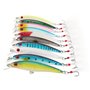 OriGlam Lot de 10 leurres de pêches artificielles en plastique à aspect réaliste pour pêche au bar