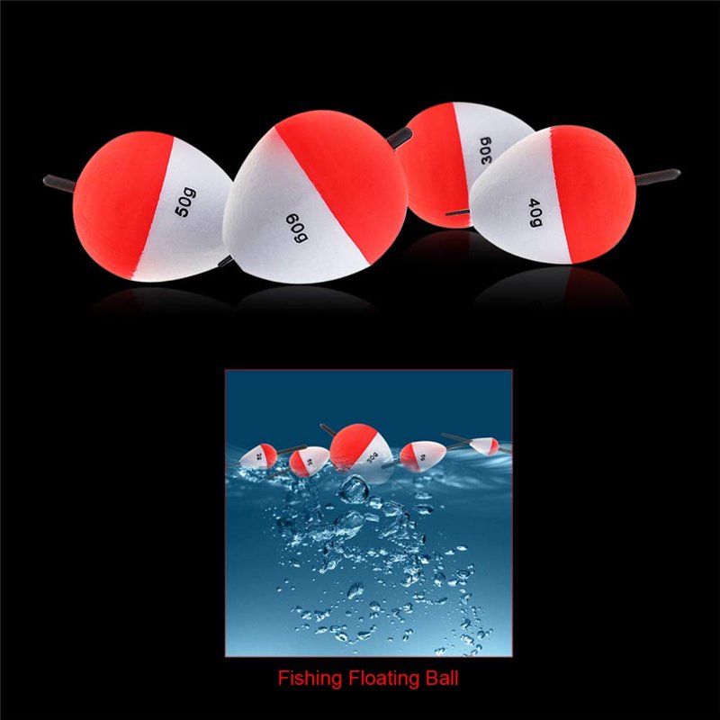 Image secondaire de OriGlam Lot de 14 flotteurs de pêche en Mousse Rigide à Clipser - Rouge et Blanc - pour Crappie, panfish doré