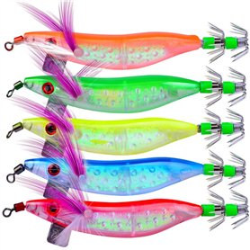 OriGlam Lot de 5 leurres Lumineux pour pêche en Eau salée
