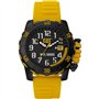 CATERPILLAR - Montre Watch Ø 44 mm ABS Bracelet Silicone Noir/Jaune