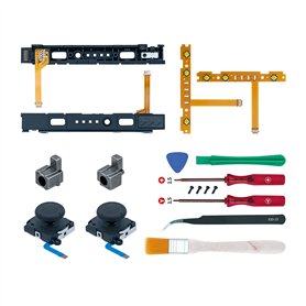 Mcbazel-18 en 1 Kit de Réparation de Remplacement pour Switch Joy-Con avec Tournevis
