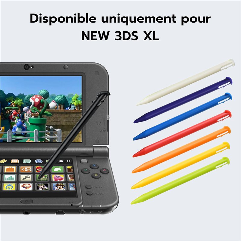Image secondaire de Mcbazel Styletspour New 3DS XL, Lot de 8 Stylets de Remplacement pour écran Tactile pour NS New 3DS XL (Plusieurs Couleurs)