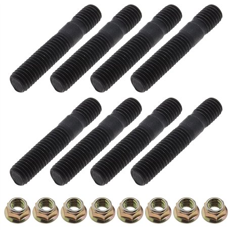 eMagTech 8 ensembles de boulons de goujon de collecteur d'échappement M8x45mm compatibles avec le remplacement parfait de Nissan