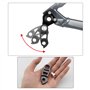 ECSiNG Extension de Crochet Queue de Cadre d'extension Lien de Dérailleur Arrière de Vélo VTT en Alliage d'aluminium Compatible 