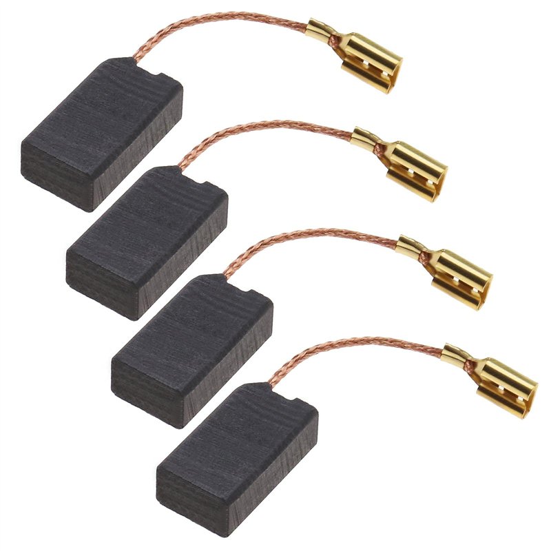 ECSiNG Lot de 2 paires de balais de carbone 6,3 x 10 x 17,5 mm, pièce de rechange pour marteau d'arrêt automatique Hilti TE14 TE