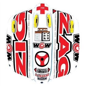 WOW World of Watersports Tube Gonflable en Zigzag pour 1 ou 2 Personnes pour Bateau