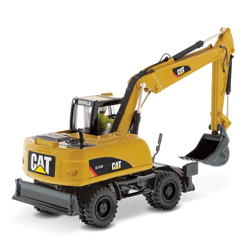 Diecast Masters 85171c - Pelle sur pneus Caterpillar M316D, échelle 1:50, env. 16,9 x 5,6 x 7 cm, dès 14 Ans