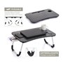 Table pour Portable Confortime 60 x 40 x 26 cm 6 Unités