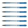 Pilot Lot de 6 Stylos à bille rétractable BPS-Matic Pointe Fine Bleu