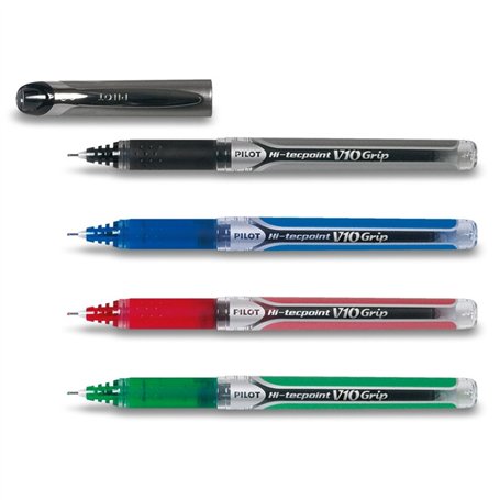 Pilot v10 grip blister hi-pack de 4–noir