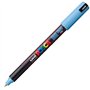 uni-ball Marqueur Uni Posca 181741 - Pointe extra fine - 0,7 mm - Bleu glacier