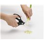 Kyocera CSL-07-WH-BK, herbes et ciseaux de cuisine, lames en céramique aiguisées, non corrosives, stériles, sans transfert de go