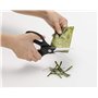 Kyocera CSL-07-WH-BK, herbes et ciseaux de cuisine, lames en céramique aiguisées, non corrosives, stériles, sans transfert de go