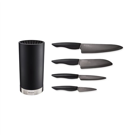 Kyocera KB-RD BK 4KN ZK EU Set de couteaux en céramique avec couteau à éplucher