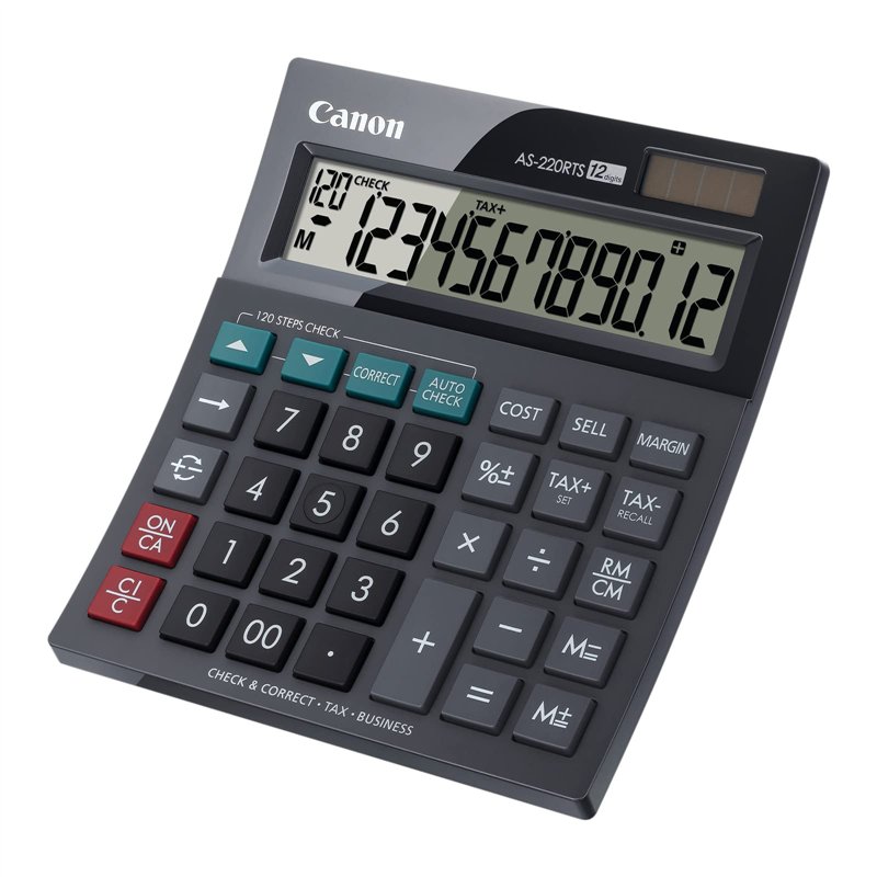 Image secondaire de Canon AS 220 RTS Calculatrice de Bureau noir 4898B001