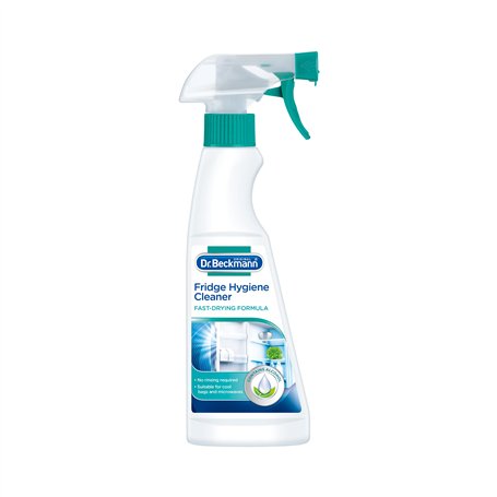 Dr. Beckmann Nettoyant hygiénique pour réfrigérateur | Spray Wipe & Clean | Neutralise les odeurs | 250 ml