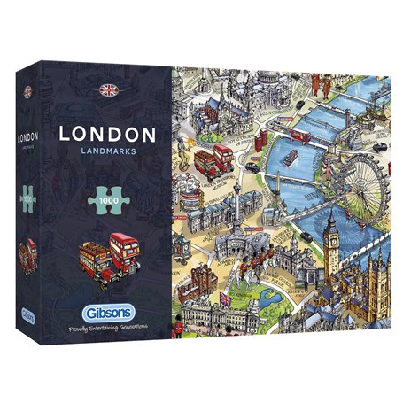 London Landmarks 1000 Piece Jigsaw Puzzle