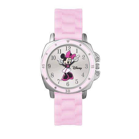 Disney Filles Analogique Quartz Montre avec Bracelet en Caoutchouc MN1063