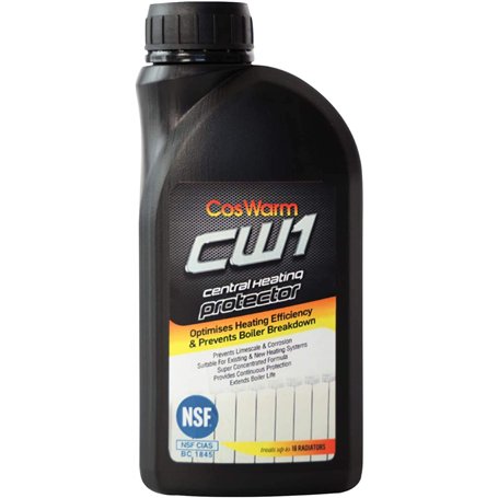 CosWarm CW1 Inhibiteur & Protecteur de Chauffage Central | Traite 18 radiateurs | Liquide Protection Contre l'entartrage