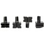 Silverline 548885 Lot de 4 butées d'établi