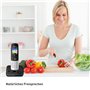 Panasonic Téléphone sans fil KX-TGH723GS avec répondeur, lot de 3 (téléphone DECT, faible rayonnement, écran couleur, bloqueur d