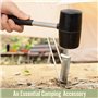 Maillet en caoutchouc Milestone Camping - Noir~ 340 g